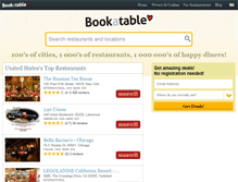 Tablet Screenshot of bookatable.com